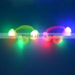 Wholesale LED Flashing Glow Fashion Party Jelly Ball Bracelet Bangle Wristband thumbnail-1