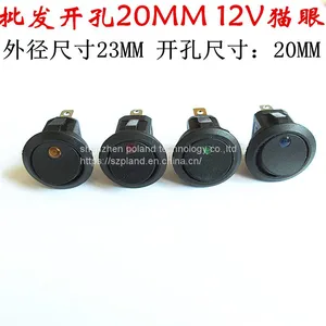 20mm Round Switch Button 4 / 3 / 2 Pin Two Gear Three Gear KCd1 Small Power Ship Switch With Light thumbnail-1