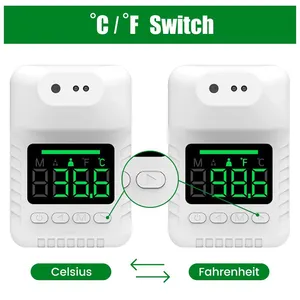 2022 Wholesale Industrial Wall Mounted no Touch Automatic Digital Temperature Measuring Body Forehead Thermometer thumbnail-3