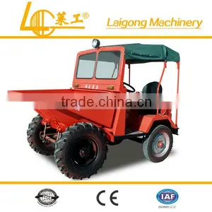 4 Wheel Drive Electric Tilting Cart 1ton/construction Industry Dump Truck thumbnail-1