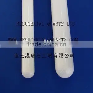 Milky White Quartz Glass Tube thumbnail-1