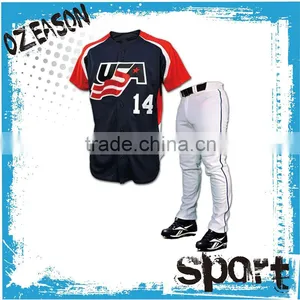 2016 Wholesale Custom Sublimation Blank Baseball Jerseys thumbnail-1