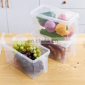 2021 Hot Kitchen Multi Function Plastic Storage Container Box With Handle and Cover Plastic Storage Container thumbnail-1