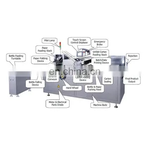 Economical Rotary Vertical Type Semi Automatic Bottle Box Packing Cartoning Machine thumbnail-3