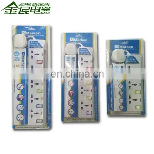 Yiwu 13A Power Socket 3M 4 Gang Lead Cords Universal Power Extension Socket thumbnail-4