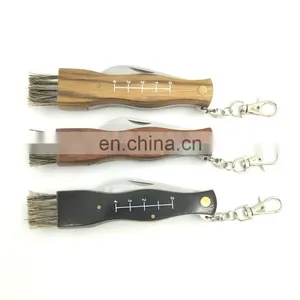 Wood Handle Stainless Steel Garden Tool Folding Mushroom Diggig Knife thumbnail-2