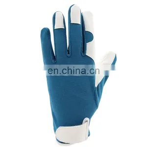 Wholesale Cheap Household Wear Resisting Sheepskin Leather Working Safety Gardening Gloves For Women thumbnail-3