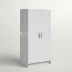 OEM Simple White Wardrobe Made in China thumbnail-1
