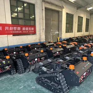 rc Mower, China rc Remote Control Lawn Mower Price, Remote Control Mower With Tracks for Sale thumbnail-5