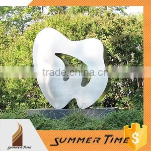 Stainless Steel Garden Metal Polished Abstract Sculpture thumbnail-1