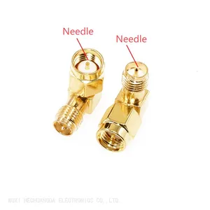 Right Angle RF Coaxial Adapter SMA-JKW Connector Bend 90 Degree thumbnail-1
