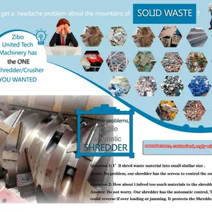 Ut Machinery Single Shaft Shredder Scrap Metal Shredder for Recycling Plasitc Film thumbnail-4