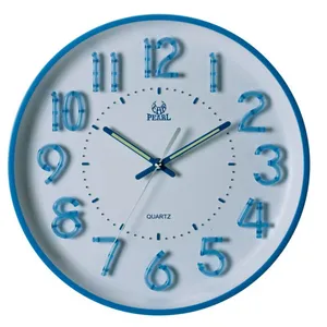 Wholesale Quartz Wall Clock PW253 LUMINOUS HANDS AND DIGITAL NUMBER OEM WELCOME thumbnail-1