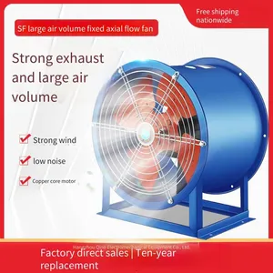Supply Sf5-2 Type 2.2kw Fixed Powerful Cylindrical Exhaust Ventilator With Base for Factory Buildings and Warehouses thumbnail-1