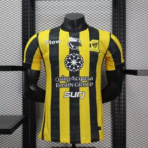2026 Middle East Football Saudi League Jeddah Al-Ittihad Jersey No. 9 Benzema Home and Away Football Kit thumbnail-1