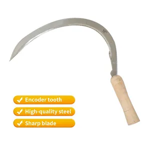 Carbon Steel Farming Sickle Sickle Farm Tool Sickle Farming Tool for Agriculture Grass Cutting and Harvest Use thumbnail-3