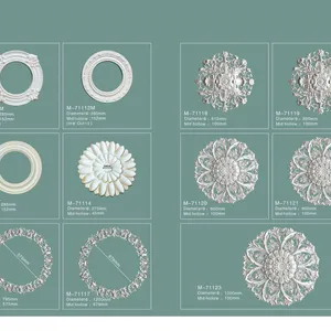 Top Sell Ceiling Panel Ceiling Medallion Pu Decoration Modern Polyurethane Anti-aging Ceiling Decoration Combination thumbnail-4