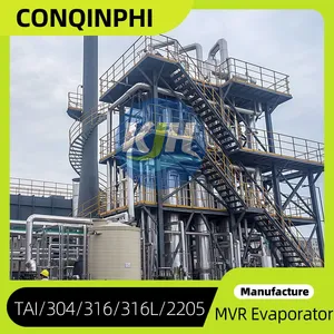 Double-Effect Falling Film Evaporators With CIP Cleaning System and PLC Control for 200L/H Output thumbnail-3