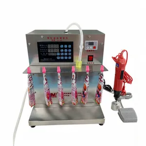 Automatic Small Filling Machine for Spout Pouch Soup Liquid Seasoning Sauce and Beverages Water Juice thumbnail-2