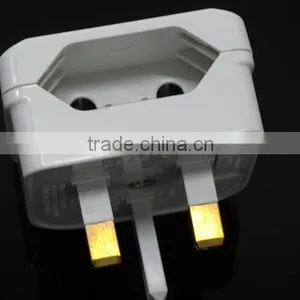Reliable Design CE ROHS BSI Approved UK HK Ireland Malaysia Jordan Type G to EU Schuko Type C Plug Travel Adapter Converter thumbnail-5