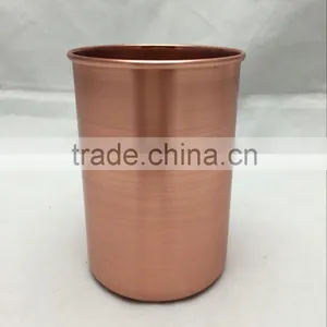 2016 Hot 16oz /450ml 304# Stainless Steel Matt Copper Plated Candle Cup, Metal Candle Jar thumbnail-2