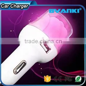 2016 New Premium Rose USB Car Charger Adapter 2 Port 3.1A For IPhone 7, Usb Charger for Samsung Galaxy s7 Edge Rongshen Shenzhen Most Popular thumbnail-3