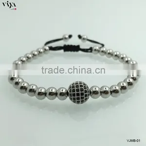 2016 The Best Selling Chinese Knot Beads Bracelet With 316L Stainless Steel Bracelet Jewelry Gifts for Women thumbnail-2