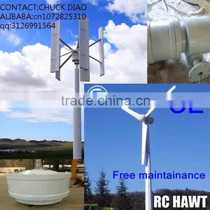 2015 Micro Wind Generator Hydrogen Fuel Cell Electric Generating Windmills for Sale 300w~200kw/200000w Small Wind Turbine thumbnail-6