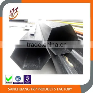Big Size Pultrusion FRP Hexagon Pipe Sweep-up Pipe Industry Suction Pipe thumbnail-2