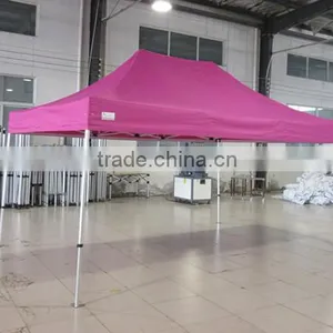 3m X4.5m Small Hexagon Folding Gazebo With Window and Door Walls thumbnail-1