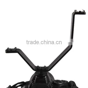 ET-FB02 Studio Triple Mount Hot Shoe V Mount Bracket for Video Lights, Microphones or Monitors, Bracket Camera Flash Holder thumbnail-3