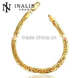 Fashion Wholesale Best Friend Gifts Gold Plated Imitation Bracelet Jewelry thumbnail-1