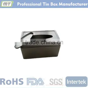 Metal Rectangular Tissue Tin Box for Household Articles thumbnail-2
