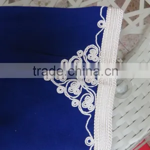 the Newest Short Sleeves Big Area Rope Embroidery Maxi Dress thumbnail-4