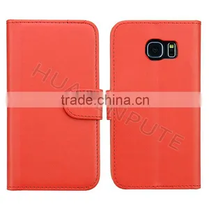 New! Flip PU Wallet Leather Case Cover For Samsung Galaxy S6 Edge Wallet Leather Case thumbnail-6