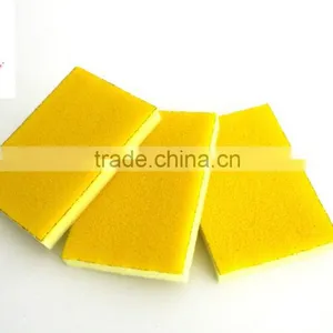 Orange Sourcing Pad With Yellow Sponge for Kitchen Supplies thumbnail-3