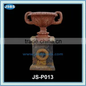 Red Natural Stone Classical Tall Planter thumbnail-1