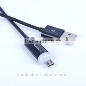 Promotional LED Light Micro USB Cable for Samsung Mirco Usb Cable With LED Light thumbnail-2