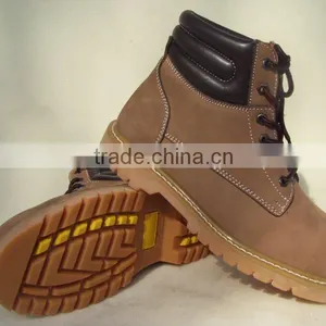 Rubber Sole Safety Boot Goodyear Welt Safety Shoes 9094 thumbnail-1