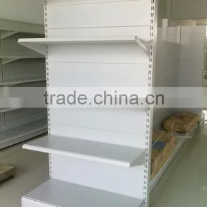 Cold Rolled Steel Supermarket Shelf With Double-side Back Panel thumbnail-1