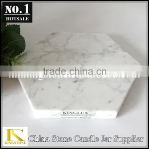 Tableware Carrara White Hexagon Marble Coaster/marble Cup Mat thumbnail-6