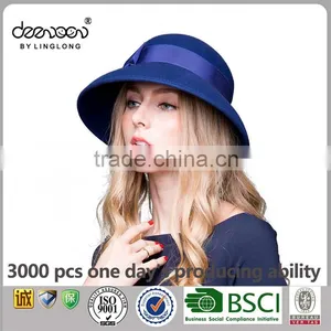 Royal Cloche Hat Wholesale Women Wool Felt Hat thumbnail-3