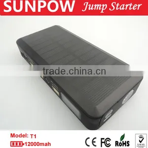 Sunpow 12000mAh Solar Multi-Function 12v Car Jump Starter Mini Mobile Power Bank Charger in Car Accessories thumbnail-5