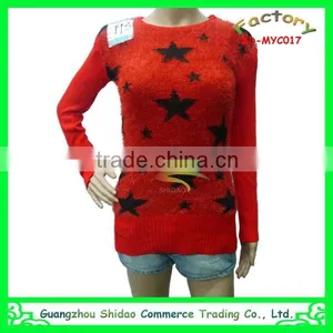 Fashion Woman Custom Wool New Style Embroidery Top Sweater thumbnail-1