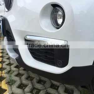 ABS Chrome Auto Accessories Front Fog Light Lamp Trim For BMW X1 2016 thumbnail-3