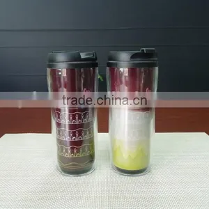 Popular Promotional Gift PP and PS Color Changing Magic Travel Tumbler thumbnail-3