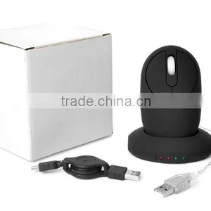High Quality Rechargeable Wireless Optical Mouse With 2.0USB HUB and Docking Station thumbnail-1