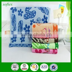 Wholesale Flip Flop Design Personalized Beach Towels for Kids thumbnail-1