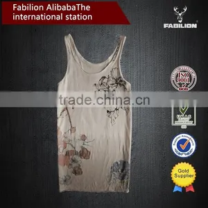 China Top Product Women's Sexy Custom Printing Burnout Tank Top thumbnail-1
