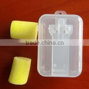 2016 New Safety Ear Plugs PU Foam Wireless Ear Plugs Wireless Cylindrical PU Foam Earplugs SNR: 33db Ear Plugs in Plastic Case thumbnail-4